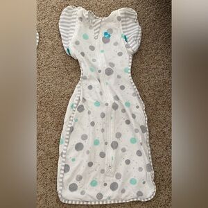 Love to Dream Sleep Sack - White, Gray, and Teal